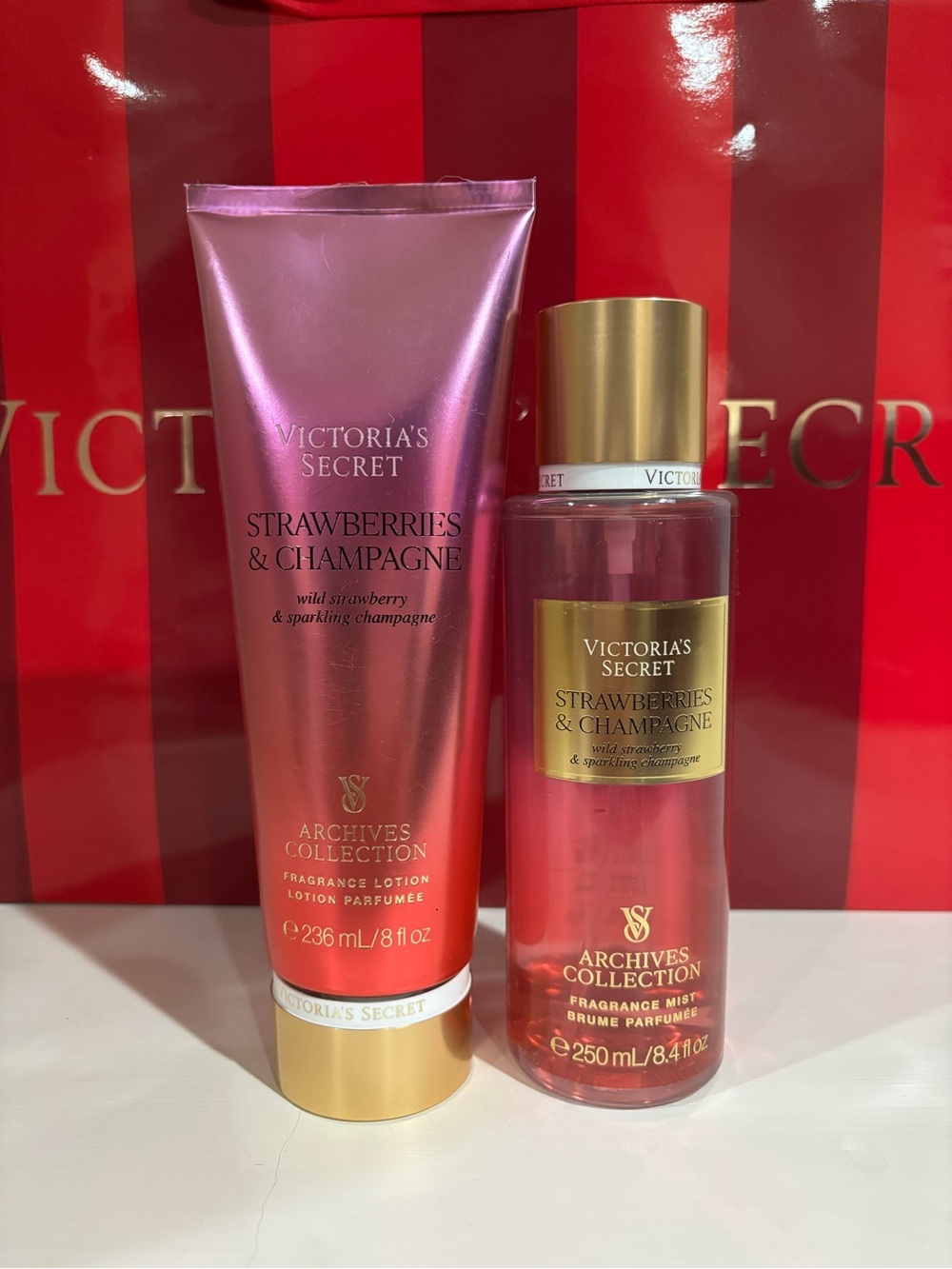 Victoria Secret Strawberry & Champagne Set